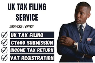 file UK tax returns, UK vat returns, UK corporation tax, ct600 to hmrc