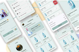 build react native ecommerce app for laundry essentials