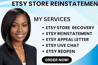 do etsy account reinstatement reopen suspended etsy appeal letter writing