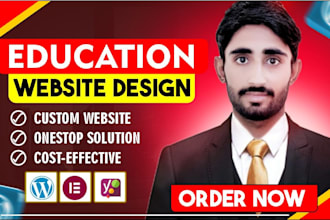 build elearning and educational online course wordpress website