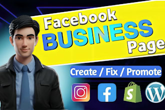 create and setup facebook business page