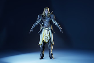 fix 3d stylized character,3d cartoon character,pbr texture,3d assets,meme model