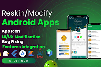 fix android bugs, modify, reskin, rebrand, customize codecanyon android app