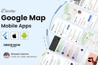 develop flutter apps with custom google maps integration