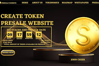 develop dapp defi presale staking launchpad on solana ethereum