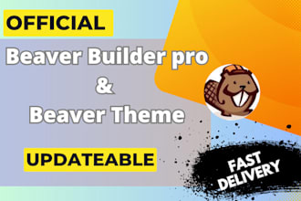 install beaver builder pro and beaver theme on your wordpress site