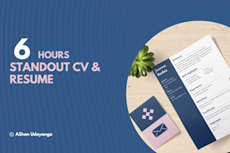 design your standout resume or cv to land your dream job