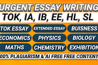 do ib extended essay, ia, ib, hl, sl, tok exhibition, economics business