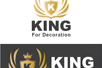 do creative high quality lion king logo for a creativity