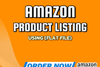 upload amazon product listing using flat file