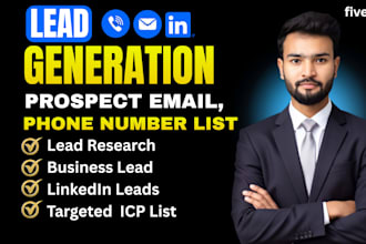 build targeted b2b prospect list, b2b lead generation and linkedin leads list