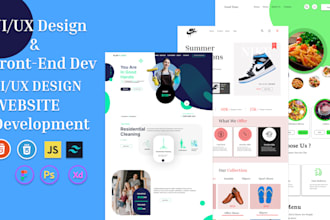 do website development as UI UX designer web developer front
