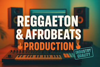 produce your professional trap, afrobeat or reggaeton beat