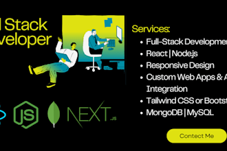 be your mern stack full stack developer using react, nodejs, and mongodb