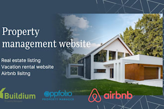 property management website airbnb website appfolio buildium real estate website