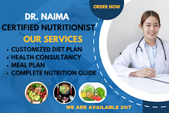 help you achieve your health goals with a custom diet plan