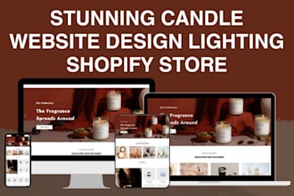 build shopify candle website candle store lighting website scented shopify store