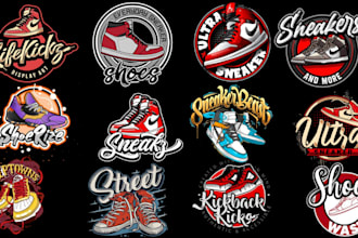 make a customized logo for your shoe brand or a sneaker