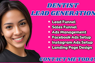 dentist leads dentist facebook ads dentist instagram ads google ads funnel