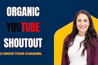 do youtube video promotion, channel shoutout to grow subscribers and viewers