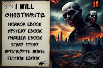 ghostwrite scary ebook, thriller ebook, horror ebook, mystery ebook, zombie