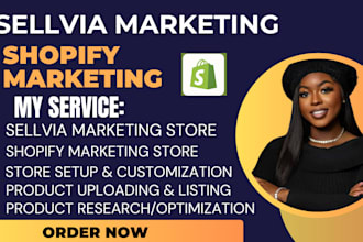build sellvia store sellvia marketing be your manager
