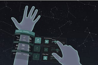 design stunning web UI UX for augmented reality, virtual reality, or ai in figma