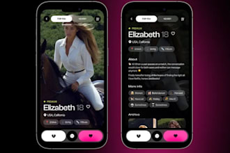 develop dating app, chat app, social media app