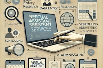 be your reliable virtual assistant for data entry, research, and admin tasks