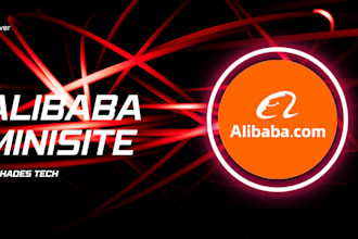 make alibaba front page home page design