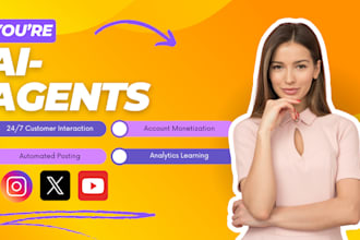 create ai agents for instagram, twitter, and youtube