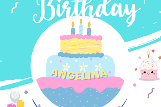 design birthday, wedding, baby shower and greeting cards