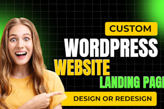 create, rebuild or redesign wordpress website or business website design