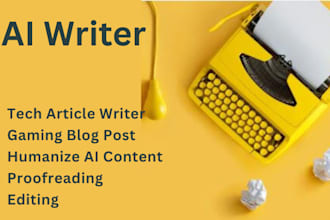 do tech article writing and huminize ai content editing