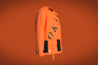 do 3d crop top animation, 3d virtual clothing design and 3d garment animation