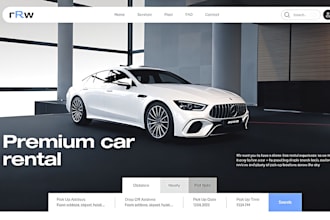car rental website, rental website, car website, car dealership, car sales