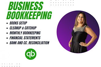 do quickbooks bookkeeping and bank reconciliation for US and canada