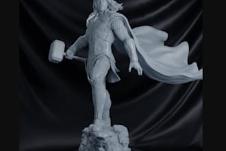 3d character cosplay, figurines for 3d print, ttrpg scene, zbrush minis stl file