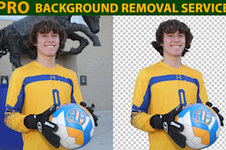 do background removal or white, transparent, clipping path