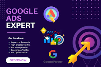 be your ads expert to build, manage, optimize your google ads campaigns