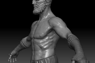 create 3d stylized character,zbrush stl digital 3d sculpt,realistic human figure