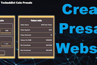 build dn404,nft,ico presale website,web3 integration,wallet integration, fix bug