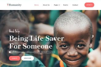 create charity website nonprofit website ngo website donation website wix