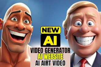 develop saas ai website, ai video generator, n8n workflow,  make com