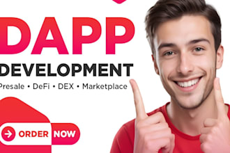 develop solana trading bot, presale smart contract and dapp on evm and solana