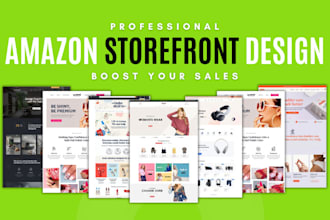 create professional amazon brand store and storefront design