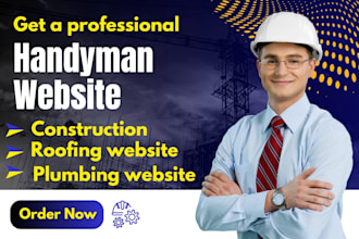 build handyman website, construction, plumbing, junk, painting service website