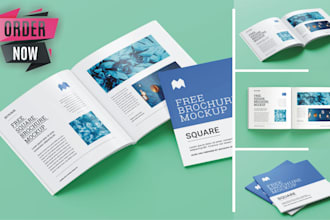 design beautiful bifold trifold multipage or digital brochure for your business