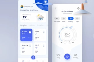 develop custom iot app for IOS and android using flutter, firebase, ble, mqtt