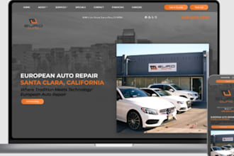 build mechanic website, car dealer website, car wash website, car repair website